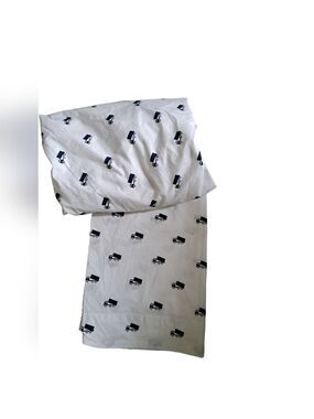 Pottery Barn Kids Organic Cotton Toddler Crib Sheet Set fitted flat Truck